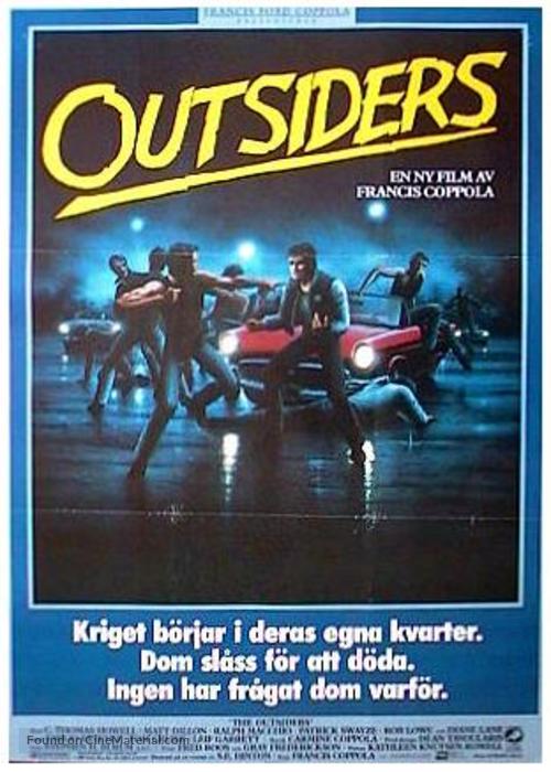 The Outsiders - Swedish Movie Poster