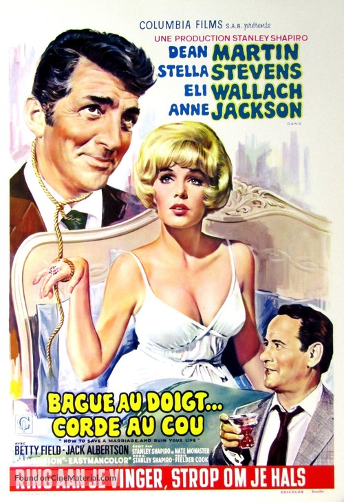 How to Save a Marriage and Ruin Your Life - Belgian Movie Poster