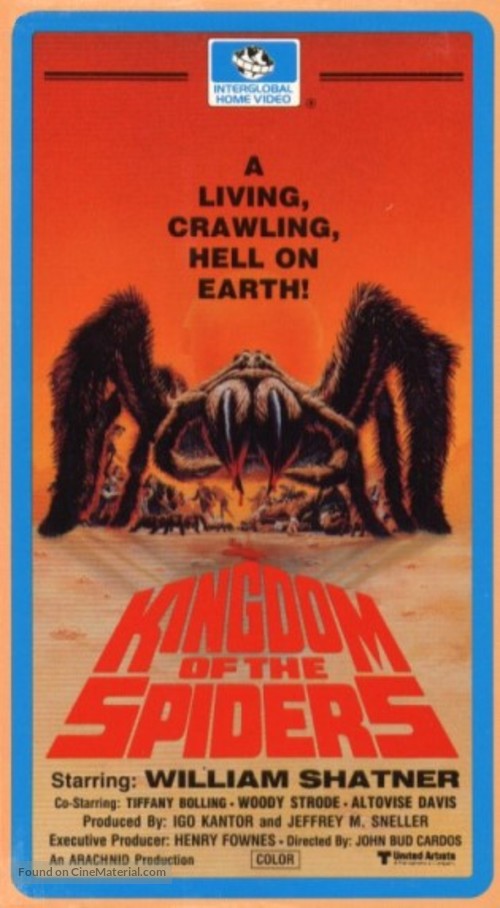 Kingdom of the Spiders - VHS movie cover