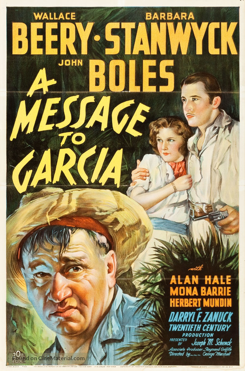 A Message to Garcia - Movie Poster