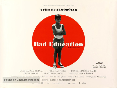 La mala educaci&oacute;n - British Movie Poster