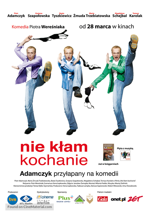 Nie klam, kochanie - Polish Movie Poster