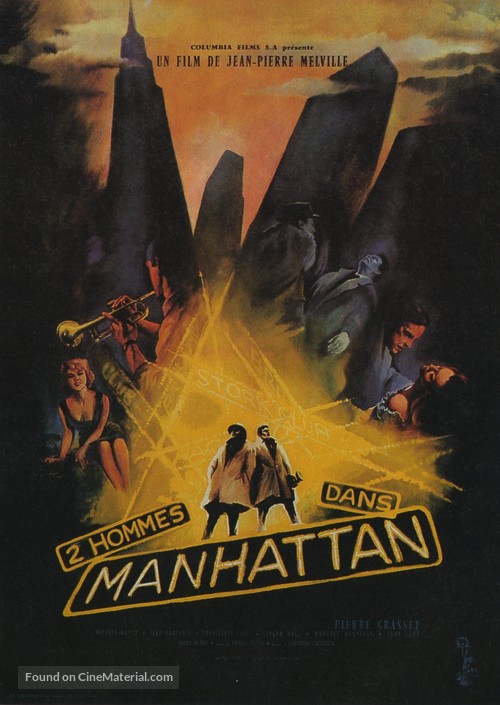 Deux hommes dans Manhattan - French Movie Poster