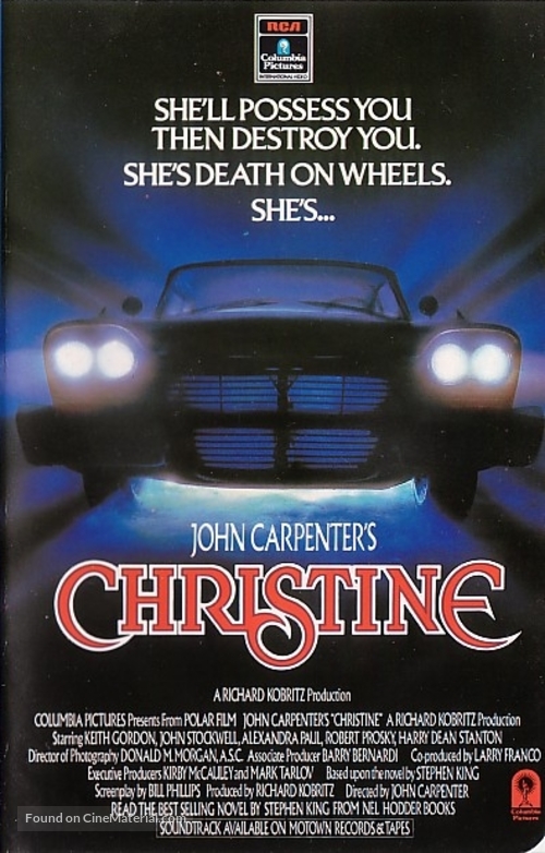 Christine - VHS movie cover