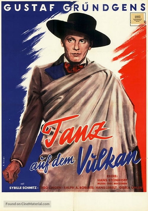 Der Tanz auf dem Vulkan - German Movie Poster