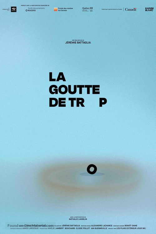 La goutte de trop - Canadian Movie Poster