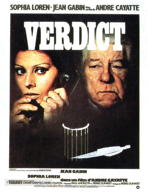 Verdict - French Movie Poster