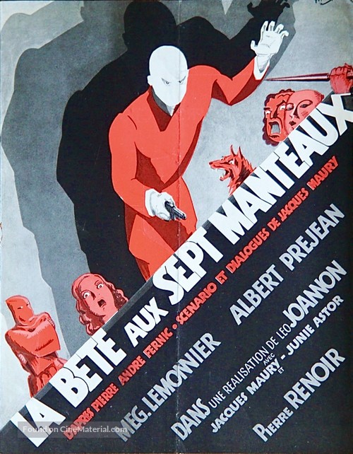 La b&ecirc;te aux sept manteaux - French Movie Poster