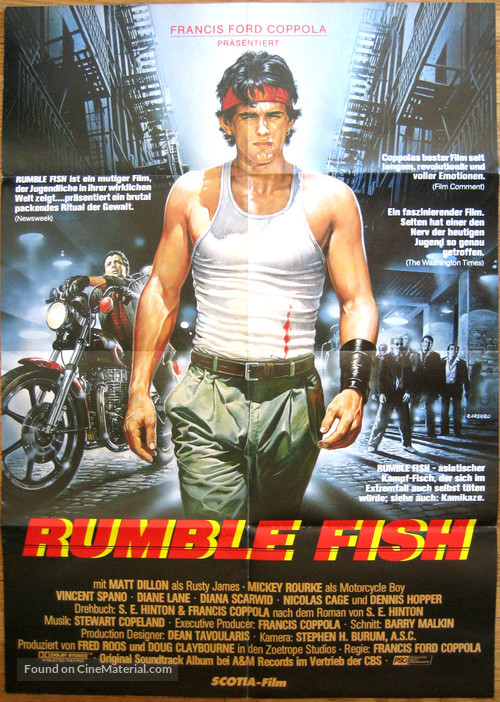 Rumble Fish - German Movie Poster