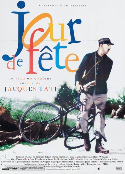 Jour de f&ecirc;te - French Re-release movie poster