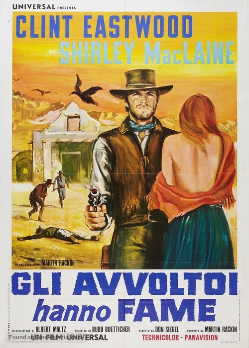 Two Mules for Sister Sara - Italian Movie Poster