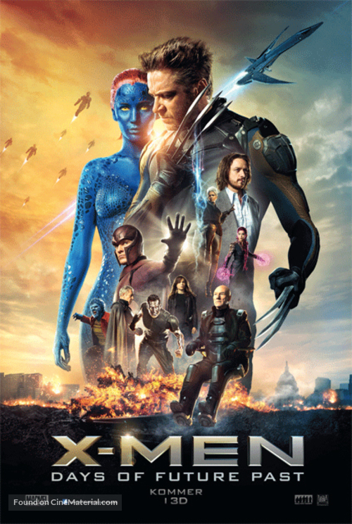 X-Men: Days of Future Past - Danish Movie Poster