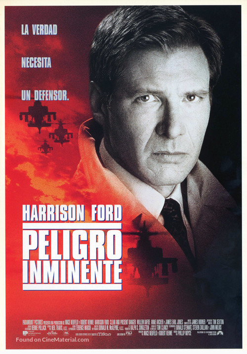 Clear and Present Danger - Spanish Movie Poster