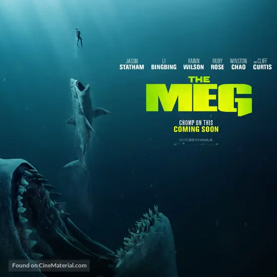 The Meg (2018) British movie poster