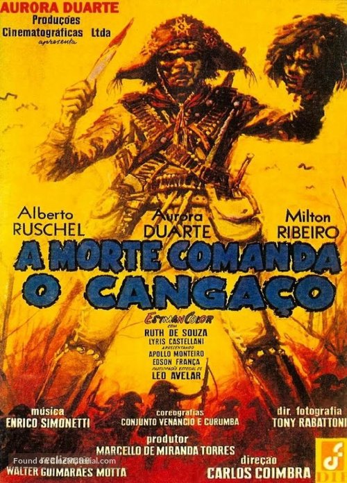 A Morte Comanda o Canga&ccedil;o - Brazilian Movie Poster