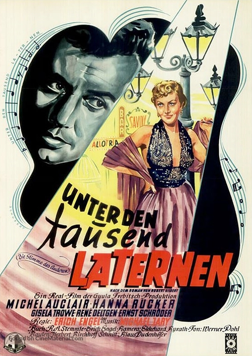 Unter den tausend Laternen - German Movie Poster