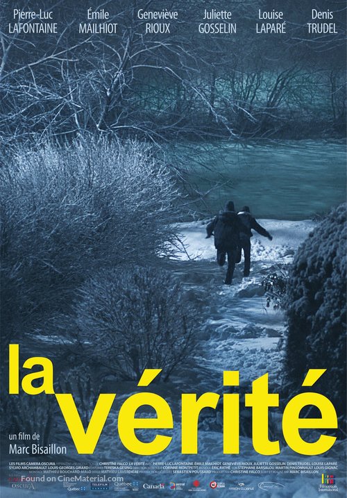 La v&eacute;rit&eacute; - Canadian Movie Poster