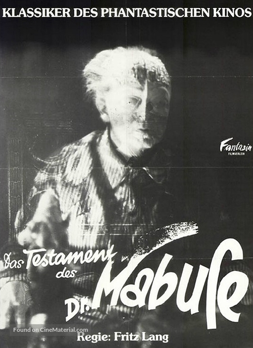 Das Testament des Dr. Mabuse - German Movie Poster