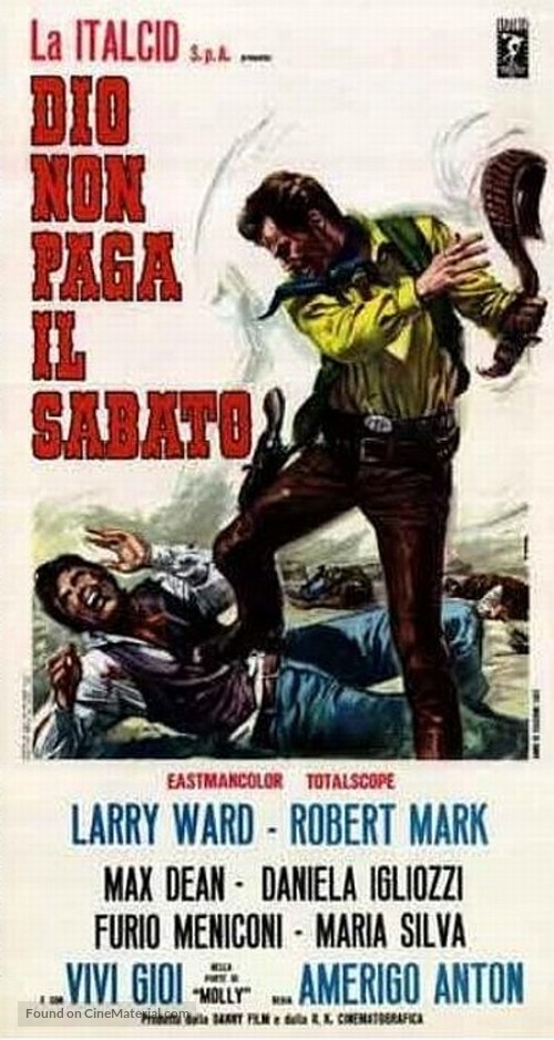 Dio Non Paga Il Sabato 1967 Italian Movie Poster