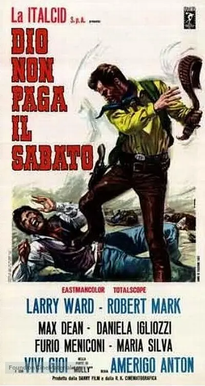 Dio Non Paga Il Sabato 1967 Italian Movie Poster Dio Non Paga Il Sabato 1967 Italian Movie Poster