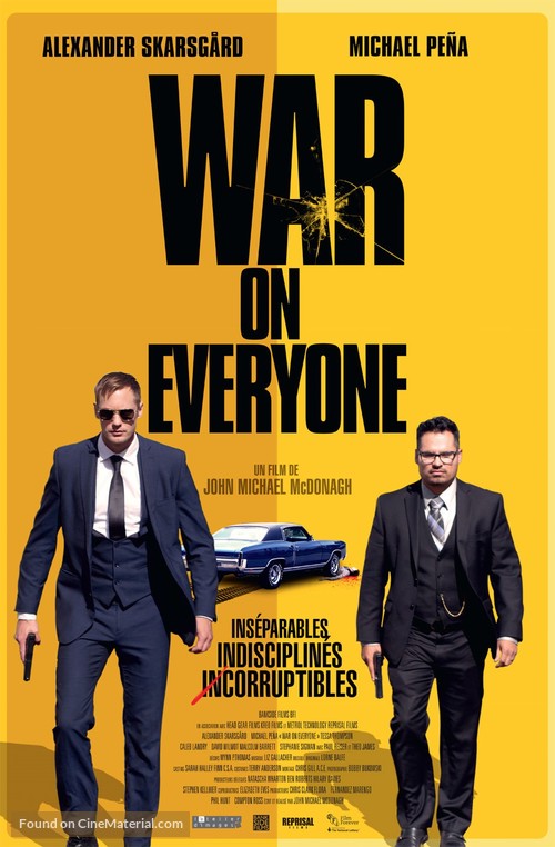 War on Everyone - French Movie Poster