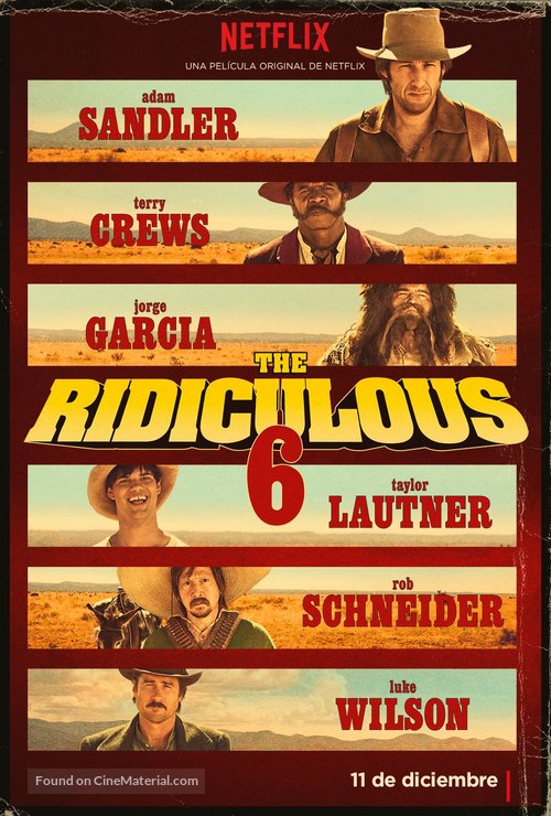 The Ridiculous 6 - Mexican Movie Poster