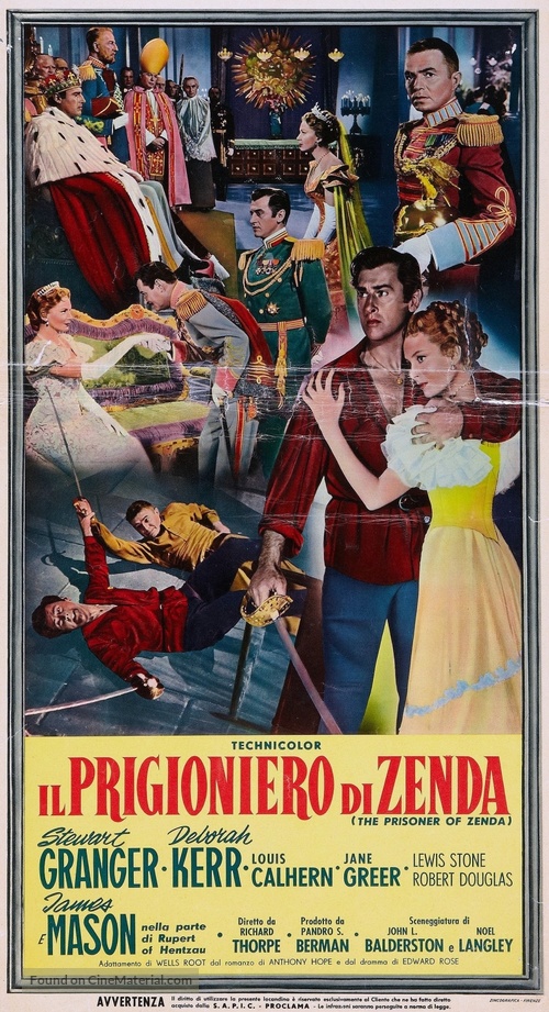 The Prisoner of Zenda - Italian Movie Poster