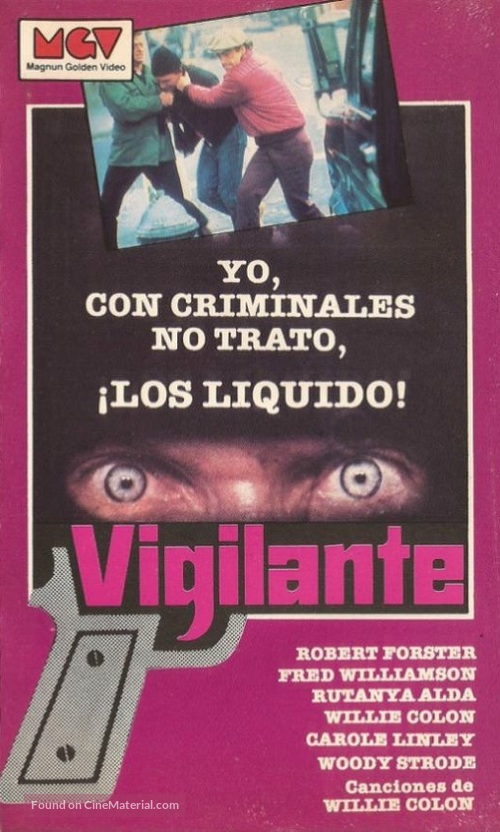 Vigilante - Argentinian VHS movie cover