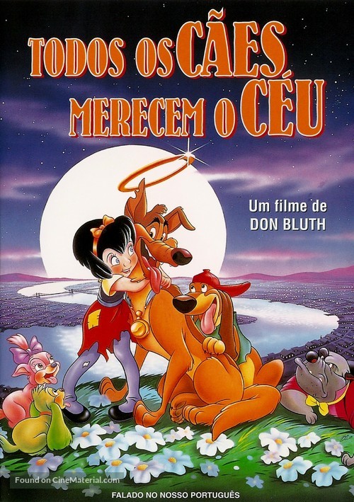 All Dogs Go to Heaven - Portuguese Movie Cover