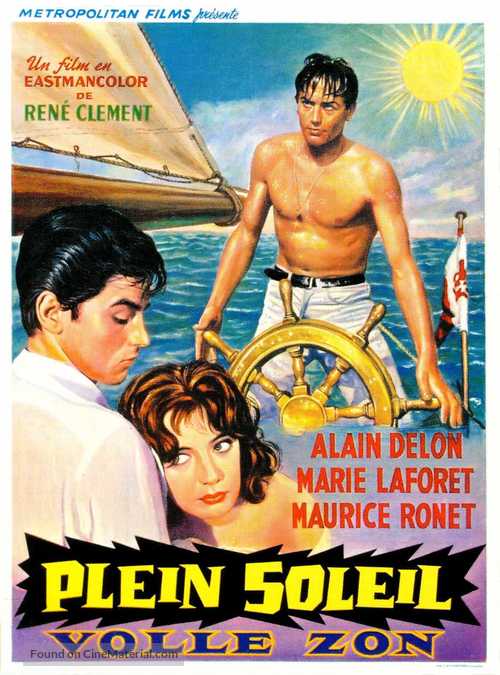 Plein soleil - Belgian Movie Poster