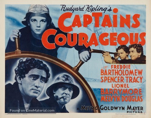 Captains Courageous - Re-release movie poster