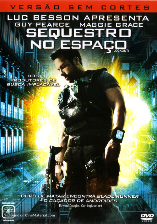 Lockout - Brazilian DVD movie cover