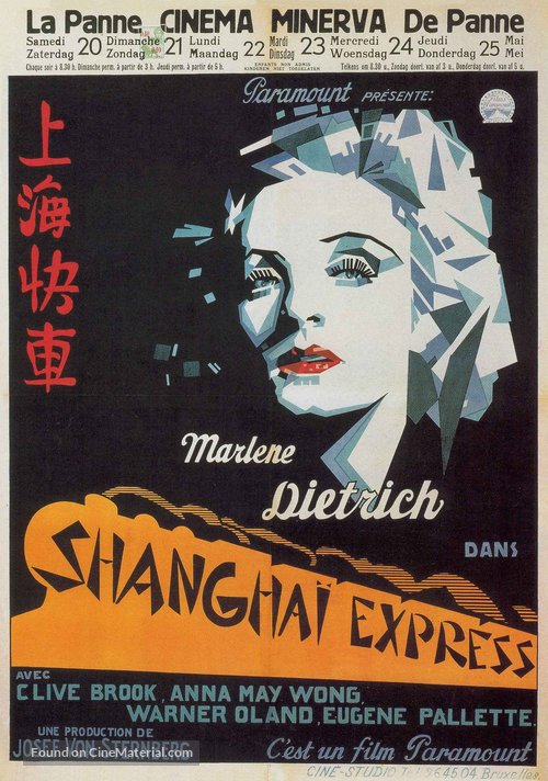 Shanghai Express - Belgian Movie Poster