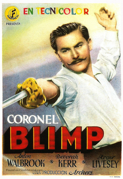 The Life and Death of Colonel Blimp - Spanish Movie Poster