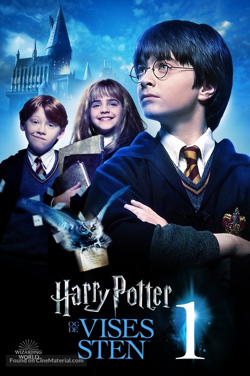 Harry Potter and the Philosopher&#039;s Stone - Danish Video on demand movie cover