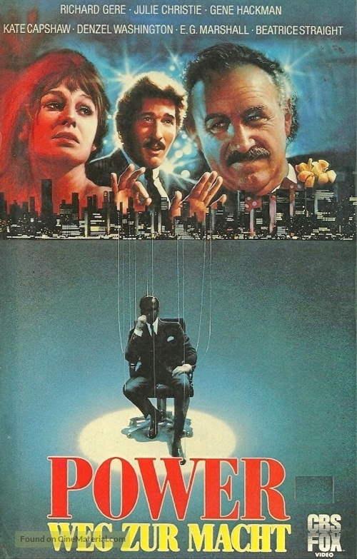 Power - German VHS movie cover