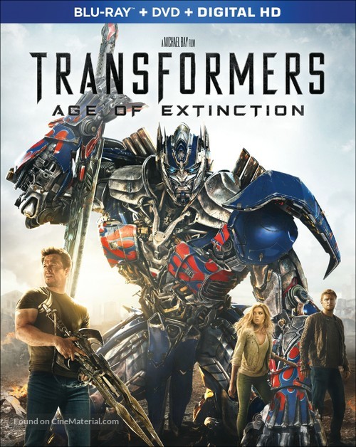 Transformers: Age of Extinction - Blu-Ray movie cover