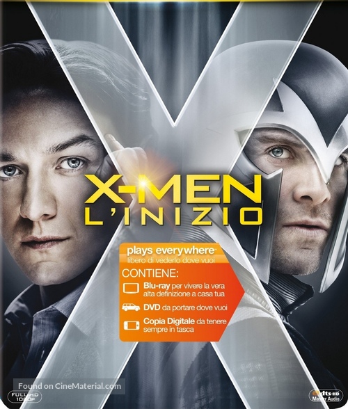 X-Men: First Class - Italian Movie Cover