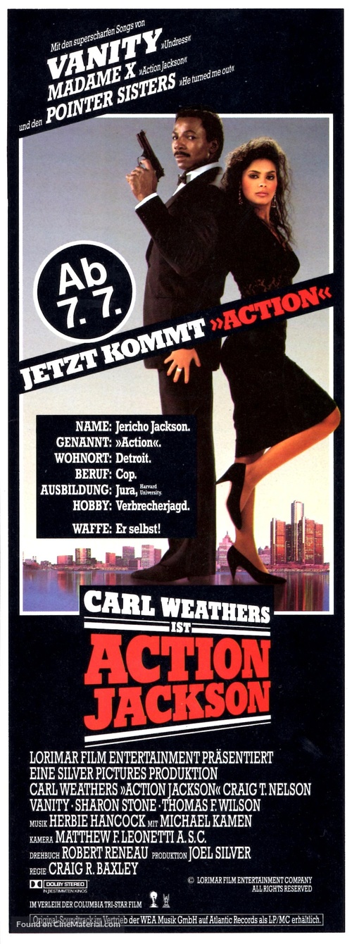 Action Jackson - German Movie Poster