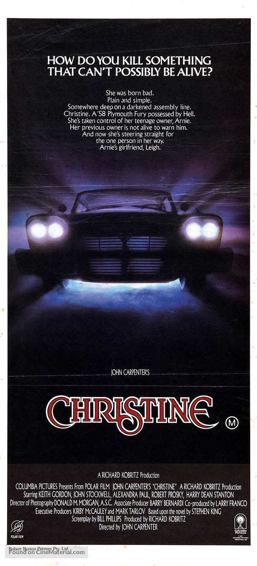 Christine - Australian Movie Poster