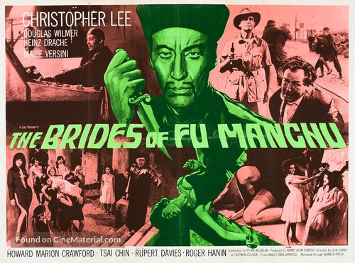 The Brides of Fu Manchu - British Movie Poster