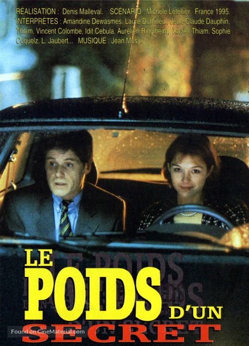 Le poids d&#039;un secret - French Movie Cover
