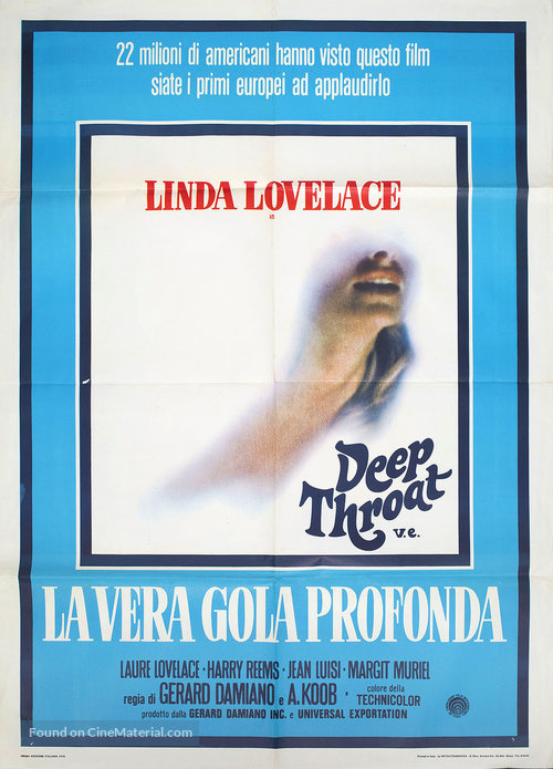 Deep Throat - Italian Movie Poster