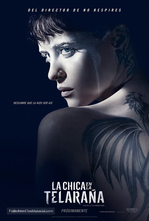 The Girl in the Spider&#039;s Web - Argentinian Movie Poster
