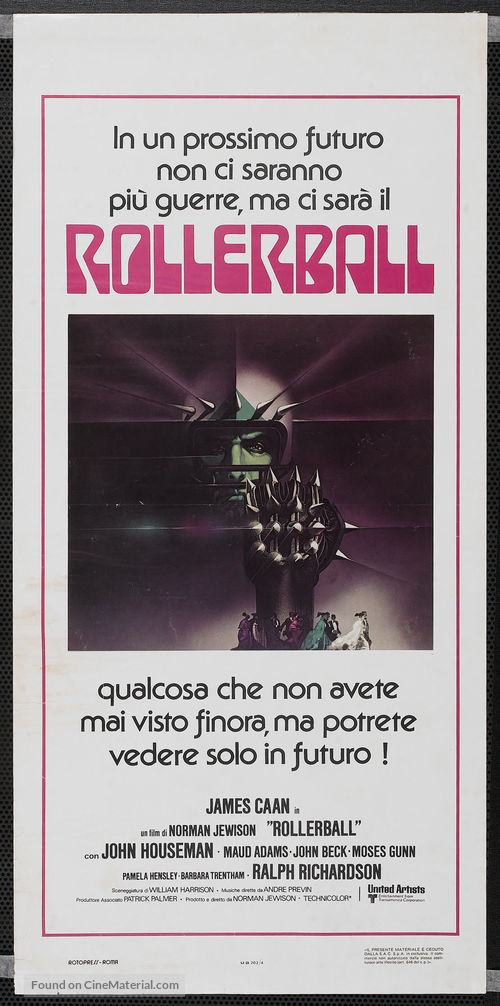 Rollerball - Italian Movie Poster