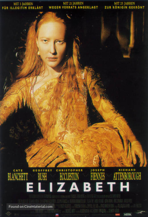 Elizabeth (1998) German movie poster