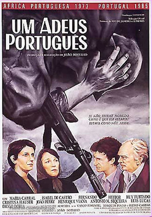Um Adeus Portugu&ecirc;s - Portuguese DVD movie cover