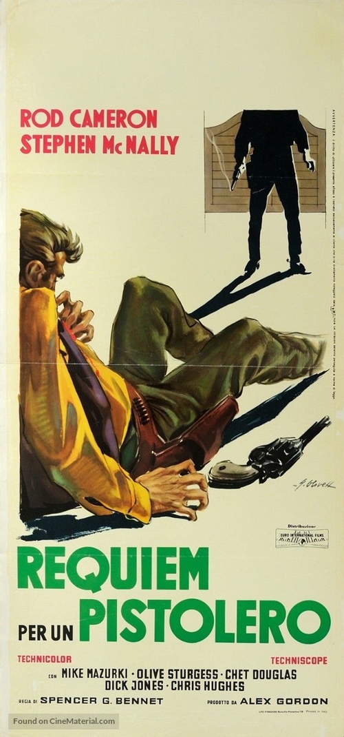Requiem for a Gunfighter - Italian Movie Poster