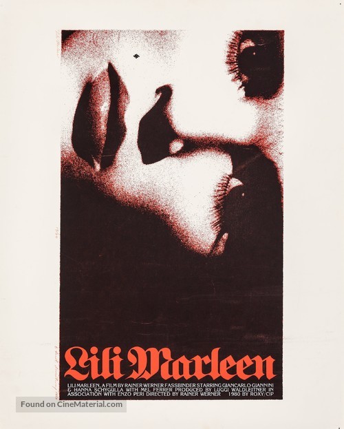 Lili Marleen - poster