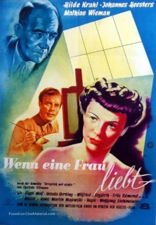 Wenn eine Frau liebt - German Movie Poster